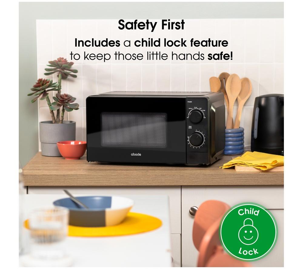 ABODE AMM2005B Compact Solo Microwave - Black image number 9 of 10
