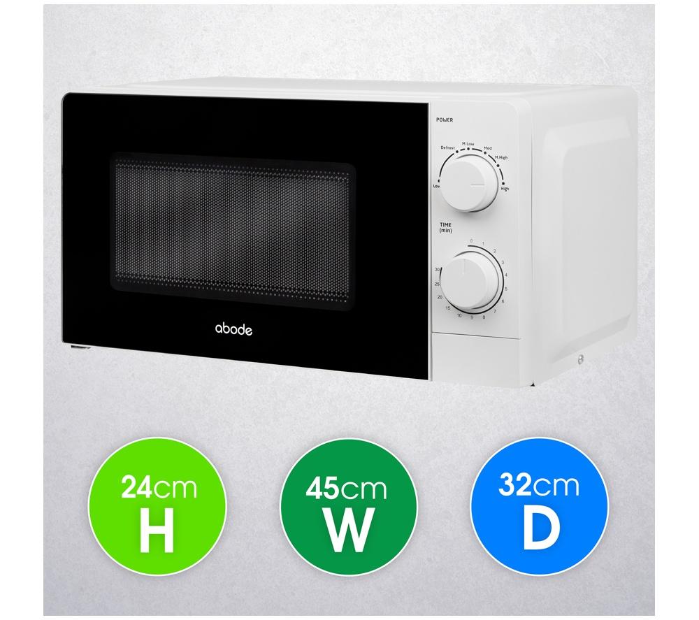 ABODE AMM2005 Compact Solo Microwave - White image number 3 of 10