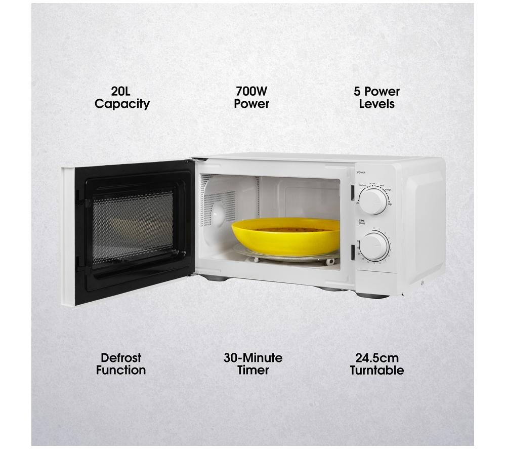 ABODE AMM2005 Compact Solo Microwave - White image number 4 of 10