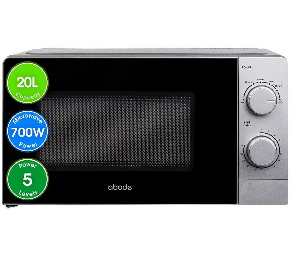 ABODE AMM2005S Compact Solo Microwave - Silver image number 2 of 10