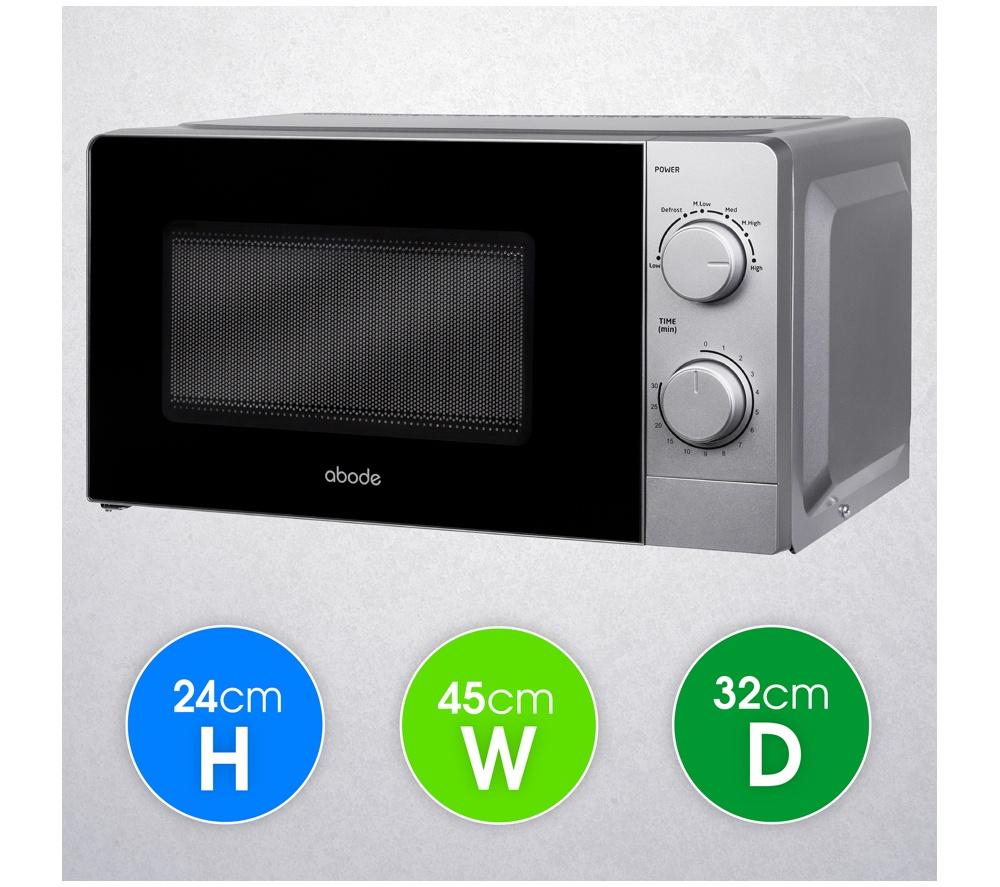 ABODE AMM2005S Compact Solo Microwave - Silver image number 3 of 10