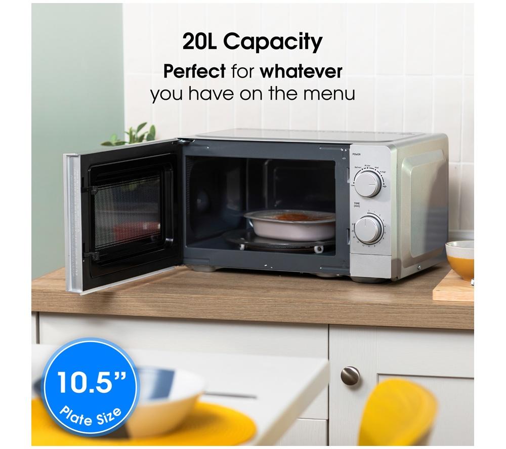 ABODE AMM2005S Compact Solo Microwave - Silver image number 7 of 10