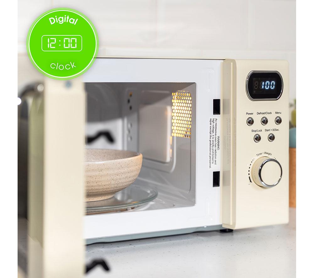 ABODE AMD2004C Compact Solo Microwave - Cream image number 4 of 8