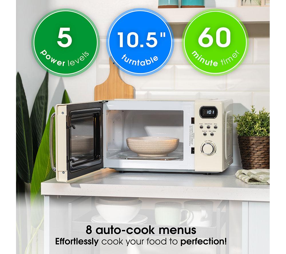 ABODE AMD2004C Compact Solo Microwave - Cream image number 5 of 8