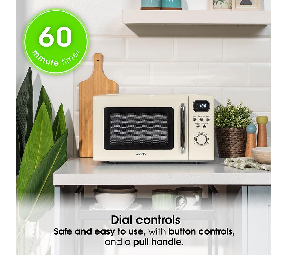 ABODE AMD2004C Compact Solo Microwave - Cream image number 6 of 8