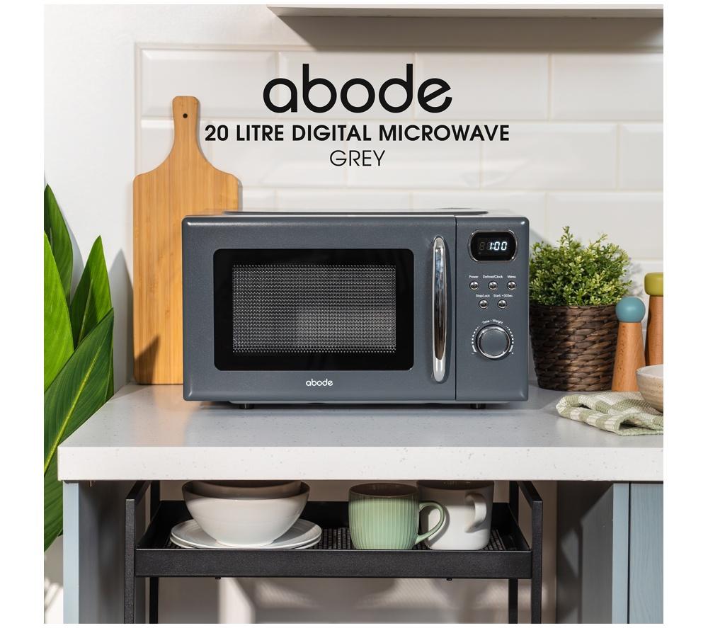 ABODE AMD2004G Compact Solo Microwave - Grey image number 2 of 8