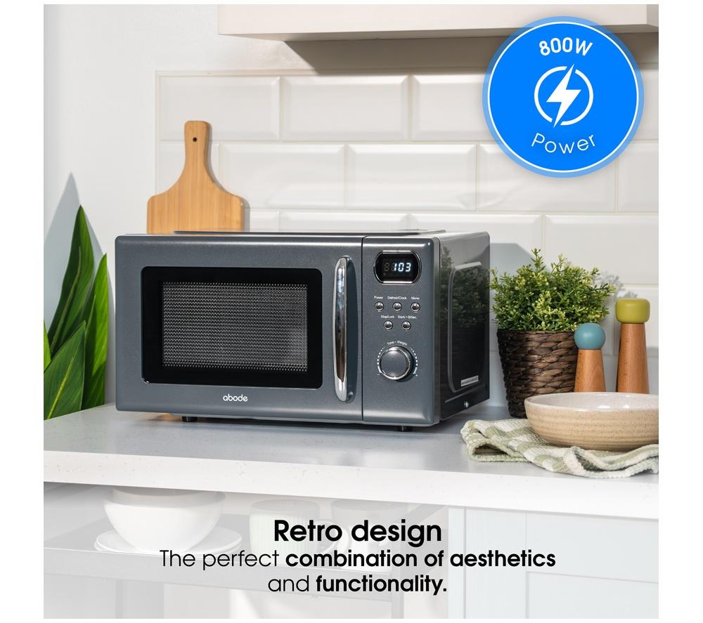 ABODE AMD2004G Compact Solo Microwave - Grey image number 3 of 8