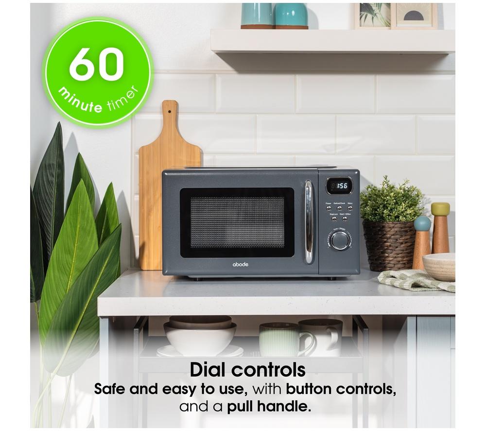 ABODE AMD2004G Compact Solo Microwave - Grey image number 5 of 8