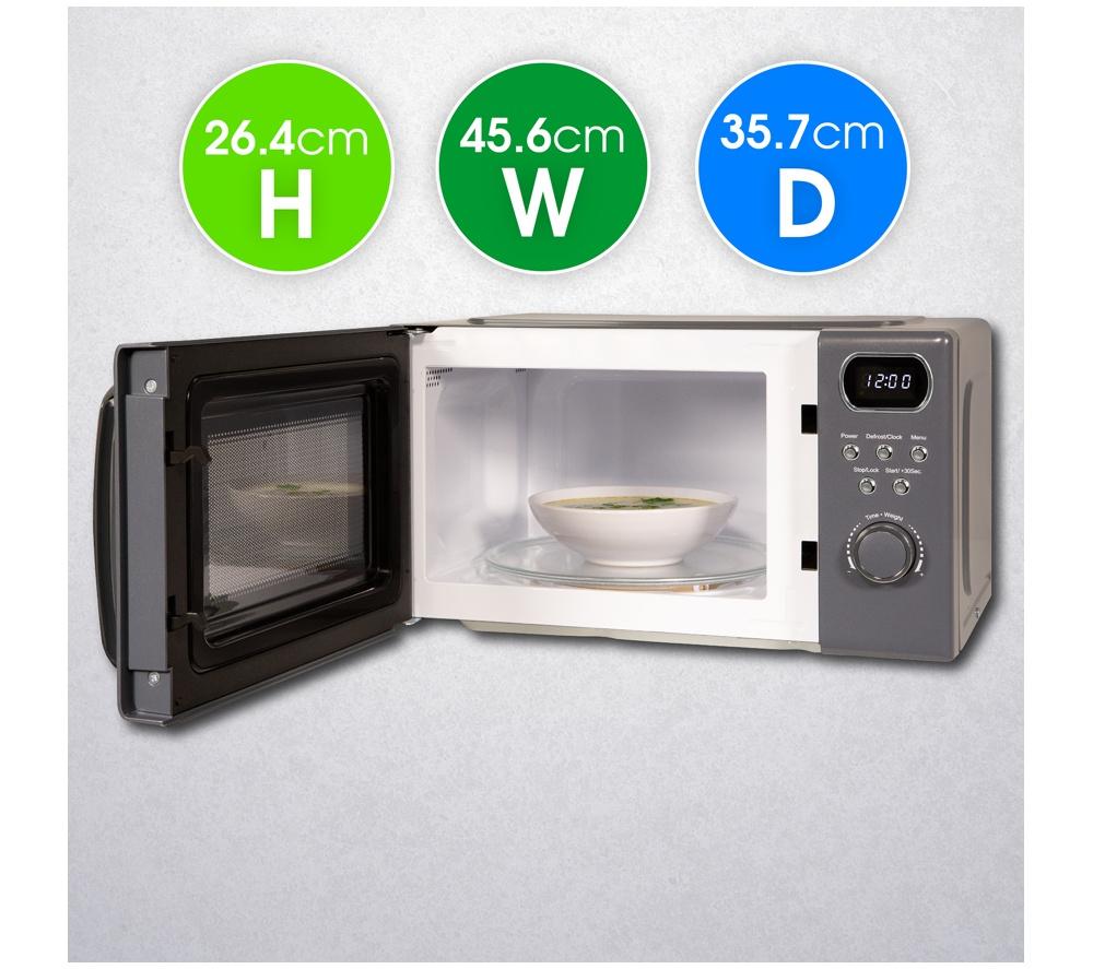ABODE AMD2004G Compact Solo Microwave - Grey image number 6 of 8