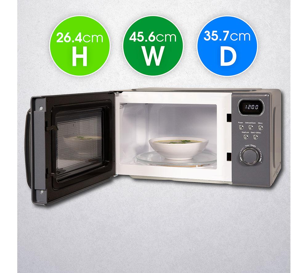 ABODE AMD2004G Compact Solo Microwave - Grey image number 8 of 8