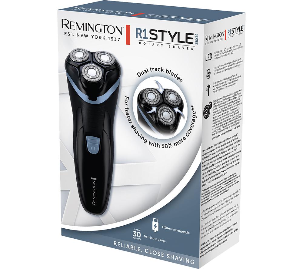 REMINGTON R1 Style Series Rotary Shaver - Black & Blue image number 6 of 8