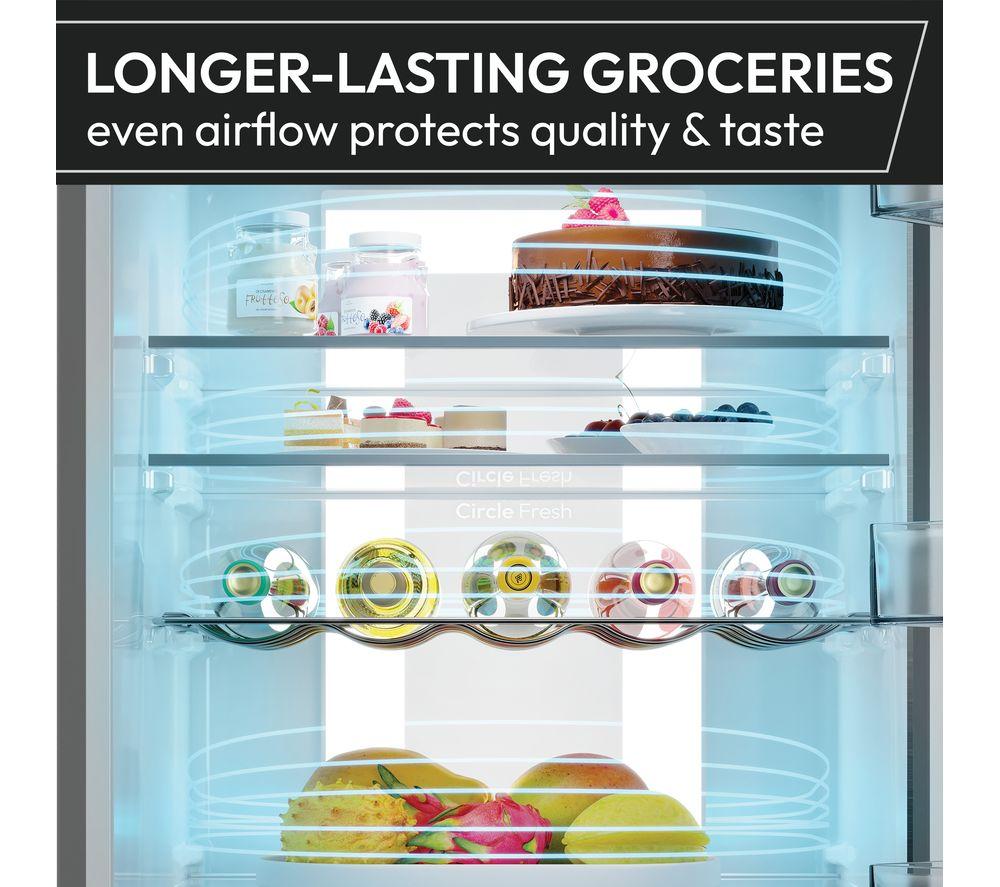 HOOVER H-Combi 500 HONCQ4T620EWXK Smart 70/30 Fridge Freezer - Silver image number 3 of 21