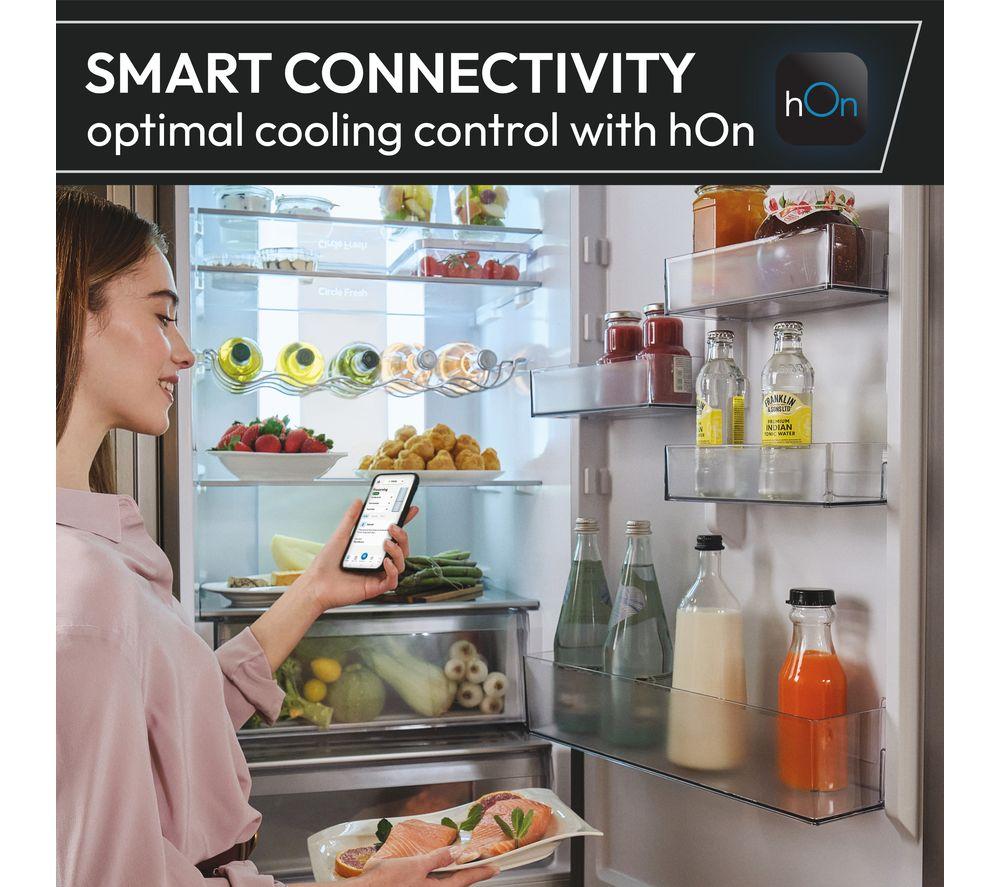 HOOVER H-Combi 500 HONCQ4T620EWXK Smart 70/30 Fridge Freezer - Silver image number 9 of 21