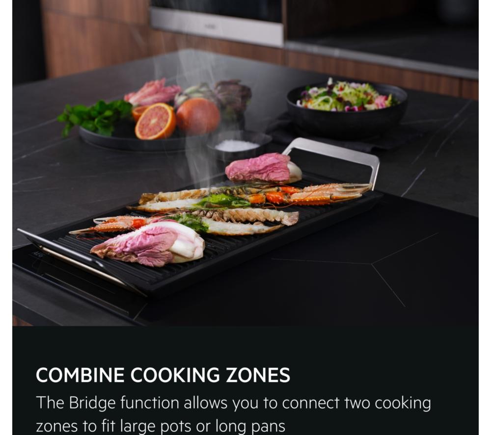 AEG 6000 Bridge TI84IB00FZ 80 cm Electric Induction Hob - Matte Black image number 7 of 11