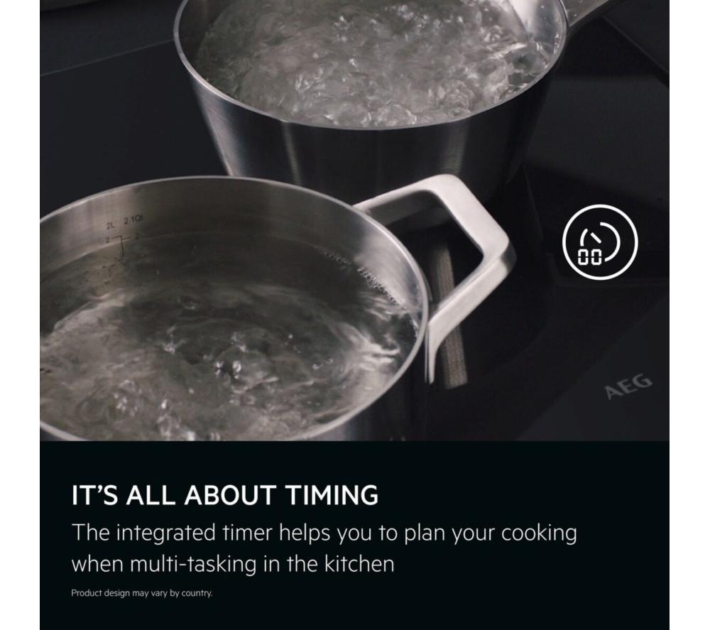 AEG 6000 Bridge TI84IB00FZ 80 cm Electric Induction Hob - Matte Black image number 9 of 11