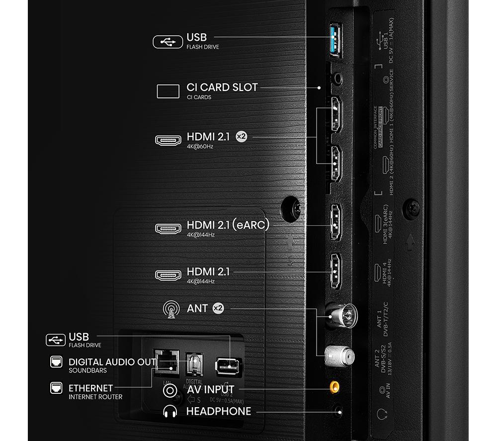 HISENSE 100U7NQTUK 100" Smart 4K Ultra HD HDR Mini LED TV with Amazon Alexa