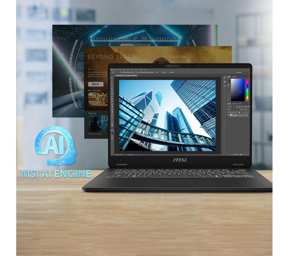 MSI Prestige 14 AI Evo 14" Laptop - Intel® Core™ Ultra 5, 512 GB SSD, Grey