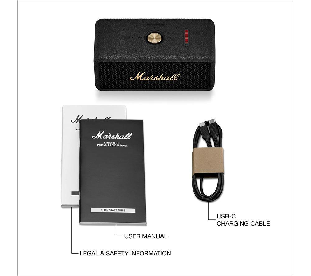 Buy MARSHALL Emberton III Portable Bluetooth Speaker - Black