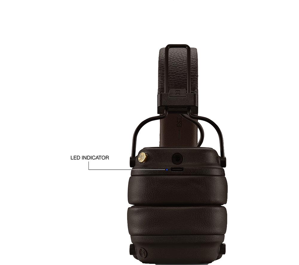 Buy MARSHALL Major V Wireless Bluetooth Headphones - Brown | Currys
