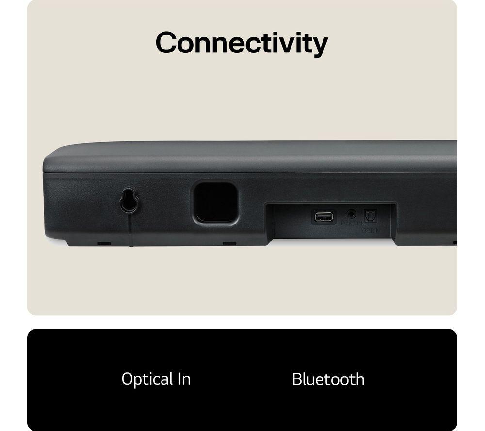 LG SQM1 2.0 Compact Sound Bar image number 7 of 7