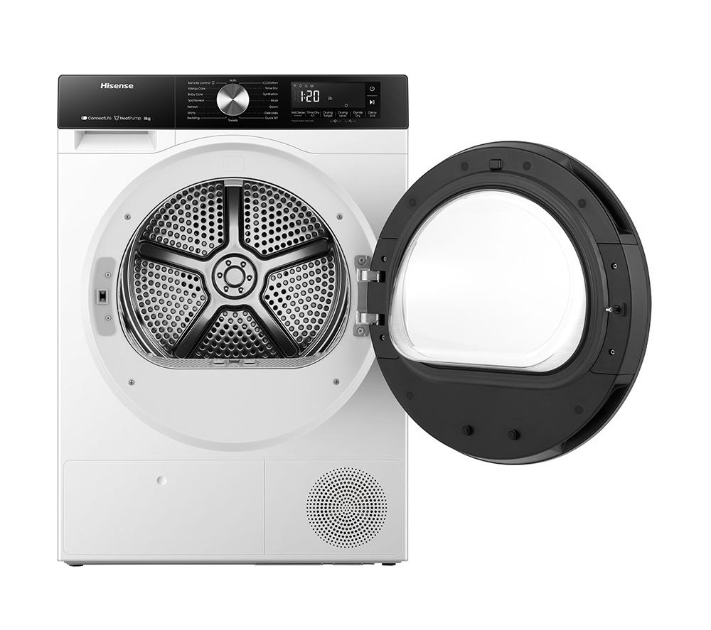 HISENSE 3S Series DH3S802BW3 WiFi-enabled 8 kg Heat Pump Tumble Dryer - White image number 13 of 16