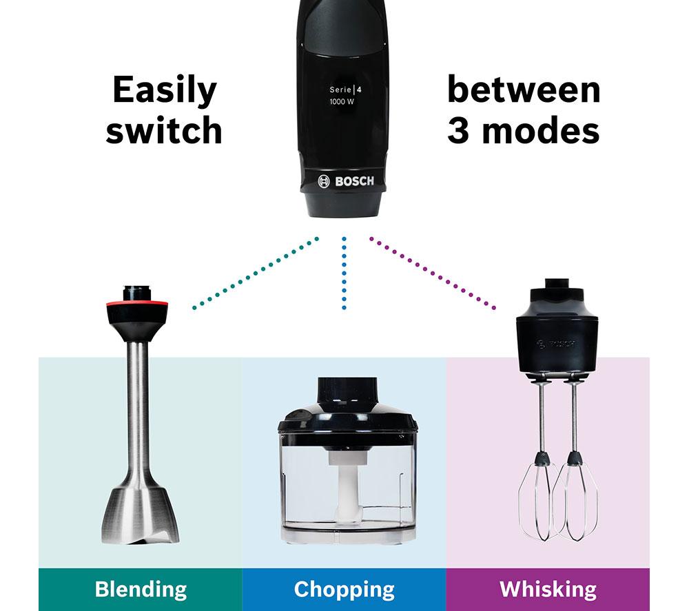 BOSCH Series 4 3-in-1 Ergomaster MSM4B624GB Hand Blender - Anthracite image number 3 of 16