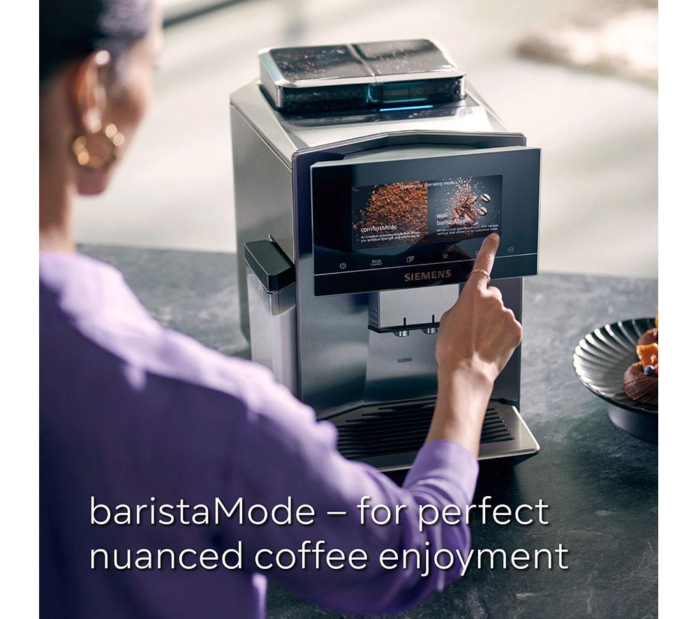 SIEMENS TQ907GZ3 EQ900 Plus Smart Bean to Cup Coffee Machine - Stainless Steel image number 4 of 14