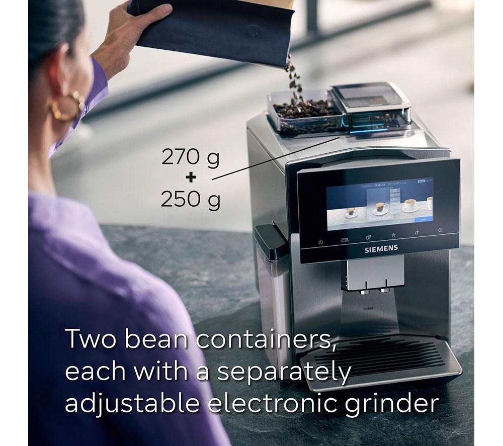 SIEMENS TQ907GZ3 EQ900 Plus Smart Bean to Cup Coffee Machine - Stainless Steel image number 6 of 14
