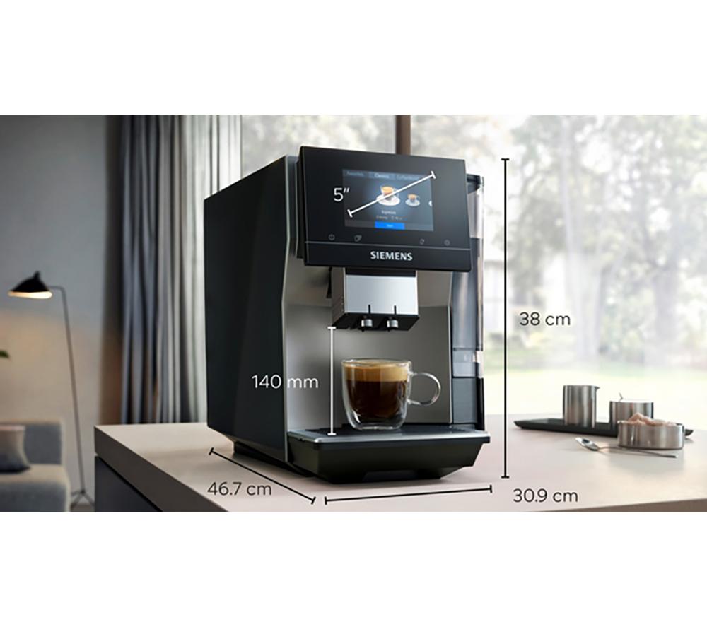 SIEMENS TP715GB1 EQ700 Smart Bean to Cup Coffee Machine - Graphite image number 5 of 18