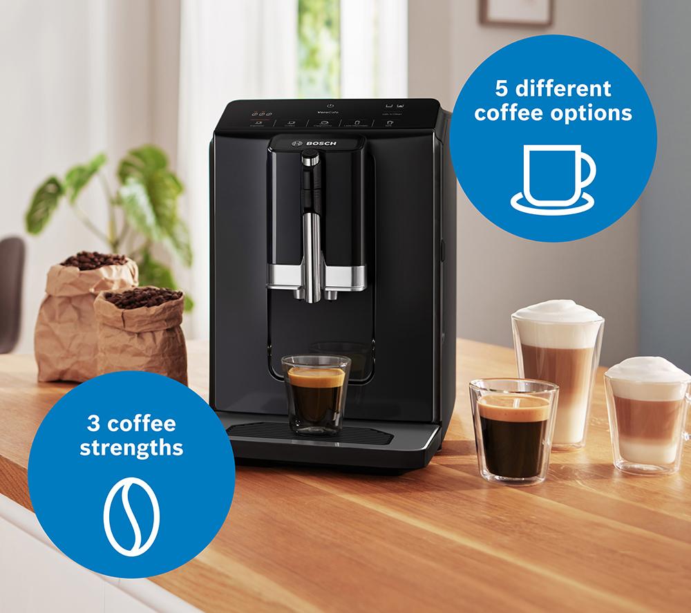BOSCH Series 2 VeroCafe TIG20119 Bean to Cup Coffee Machine - Piano Black image number 8 of 9