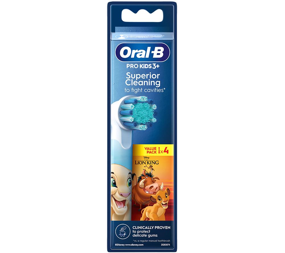 ORAL-B Pro Kids Disney Lion King Replacement Toothbrush Head - Pack of 4 image number 2 of 7