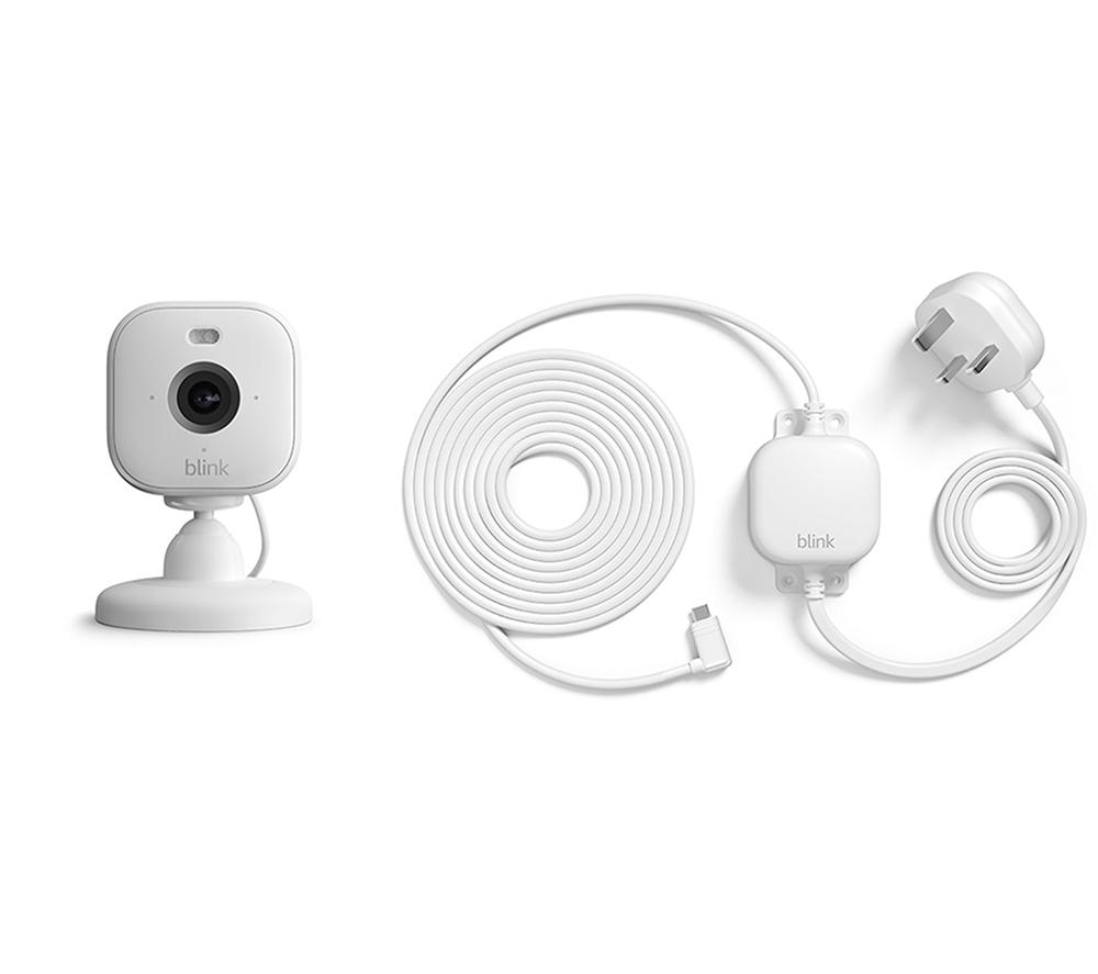 BLINK Mini 2 Full HD 1080p WiFi Security Camera with Weather Resistant Adapter - White