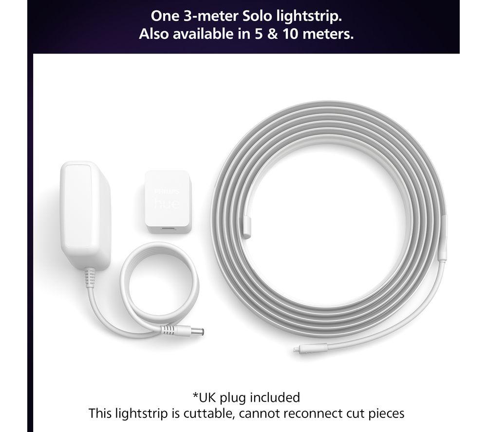 PHILIPS HUE White & Colour Ambiance Smart LED Lightstrip - 3 m image number 2 of 8