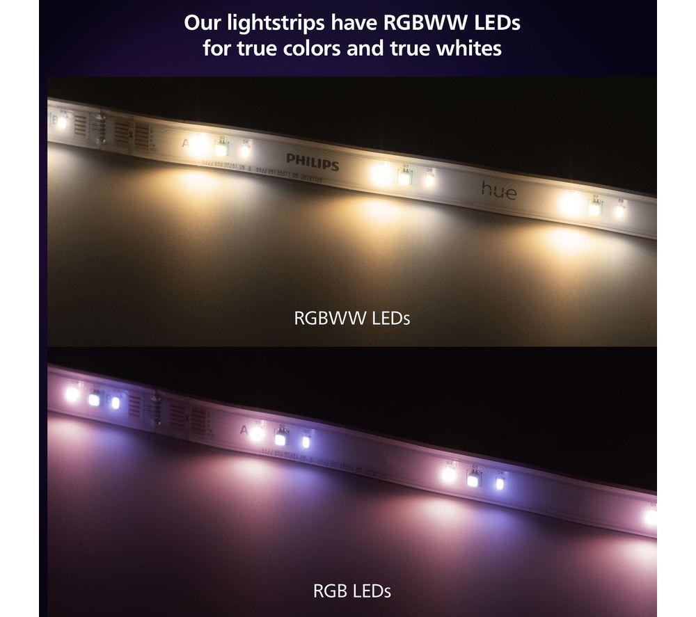 PHILIPS HUE White & Colour Ambiance Smart LED Lightstrip - 3 m image number 4 of 8