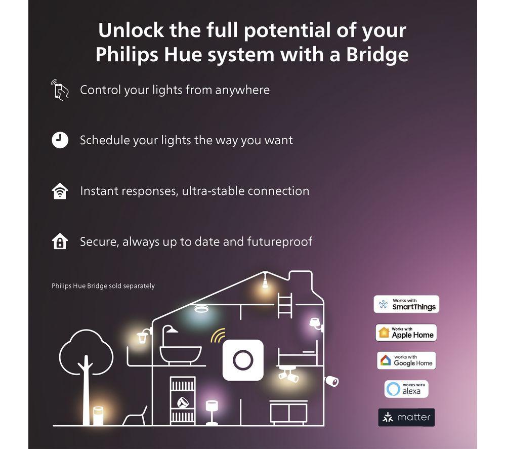 PHILIPS HUE White & Colour Ambiance Smart LED Lightstrip - 3 m image number 7 of 8