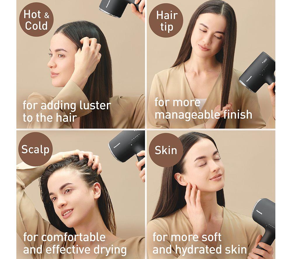 PANASONIC Nanoe Moisture+ & Mineral EH-NA0J-N895 Hair Dryer - Black & Champagne Gold image number 7 of 11