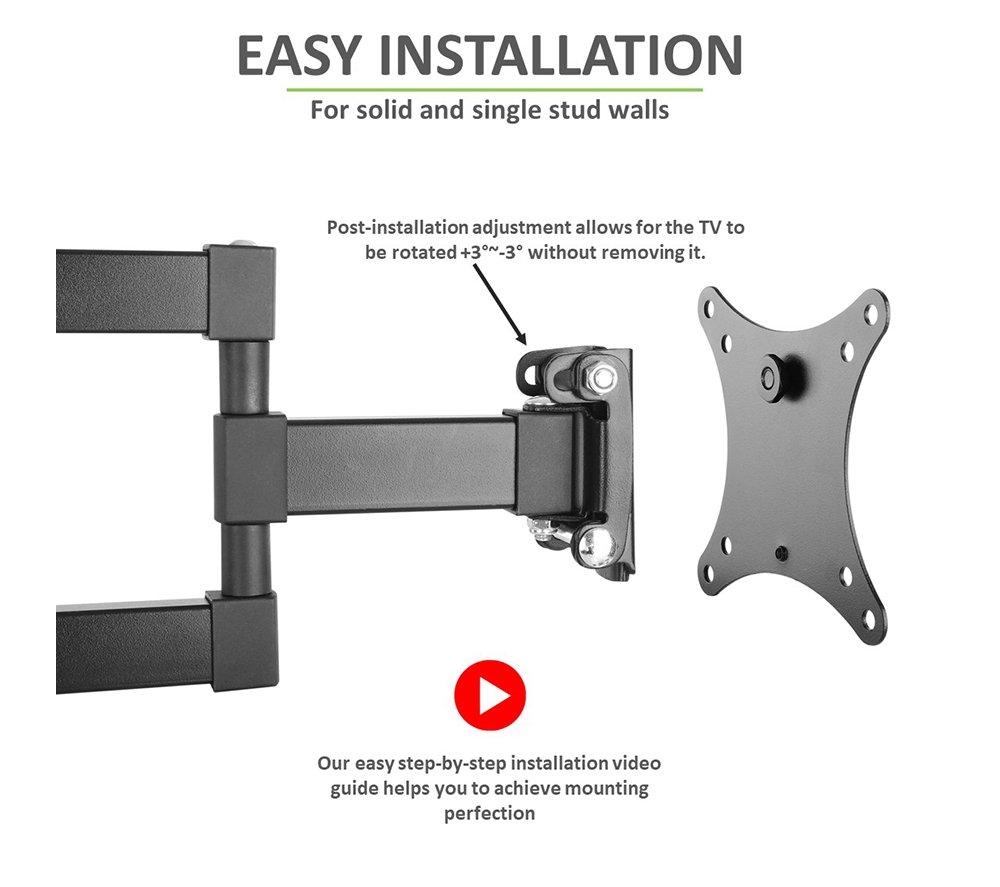 TECH ART TA-GO33B Full Motion 13 - 27" TV Bracket image number 9 of 10