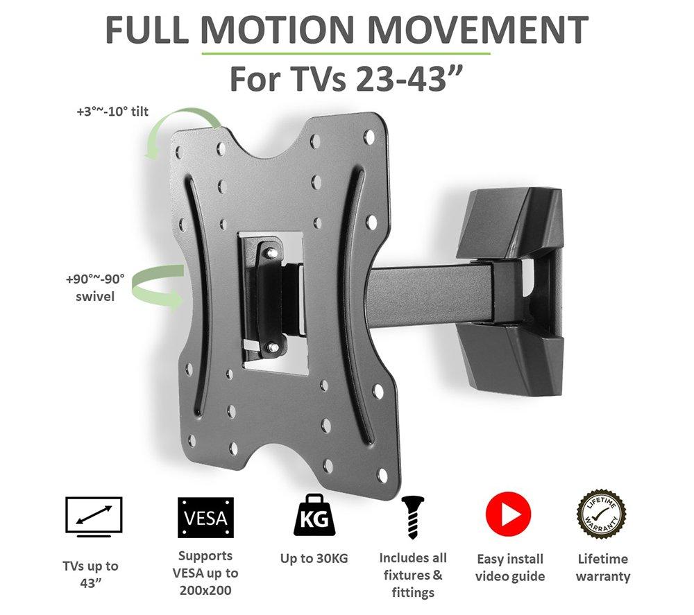 TECH ART TA-GO522B Full Motion 23 - 43" TV Bracket image number 4 of 8