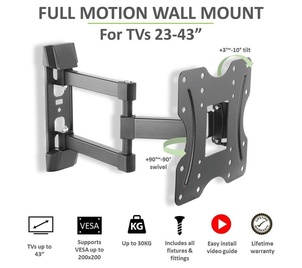 TECH ART TA-GO523B Full Motion 26 - 43" TV Bracket image number 6 of 10