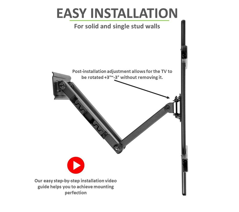 TECH ART TA-GO10ES Full Motion 32 - 55" TV Bracket image number 8 of 12