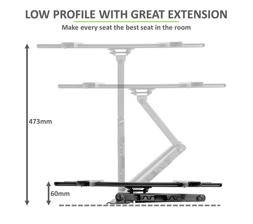 TECH ART TA-GO10ES Full Motion 32 - 55" TV Bracket image number 11 of 12