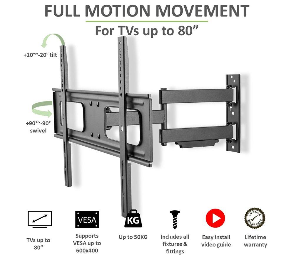 TECH ART TA-GO78 Full Motion 37-80" TV Bracket image number 7 of 13