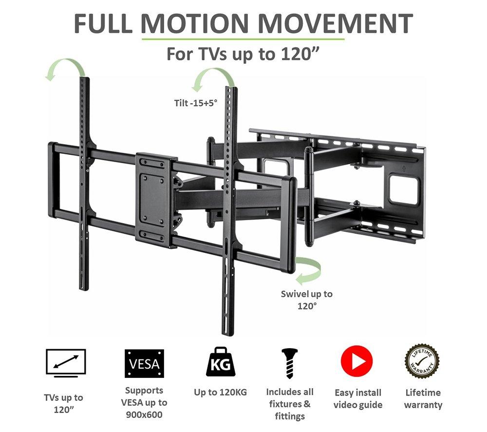 TECH ART TA-GO120FM Full Motion 60 - 120" TV Bracket image number 7 of 12