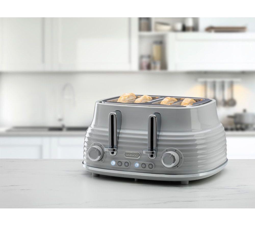 DAEWOO Sienna SDA2565GE Jug Kettle and 4-Slice Toaster Bundle - Grey image number 7 of 8