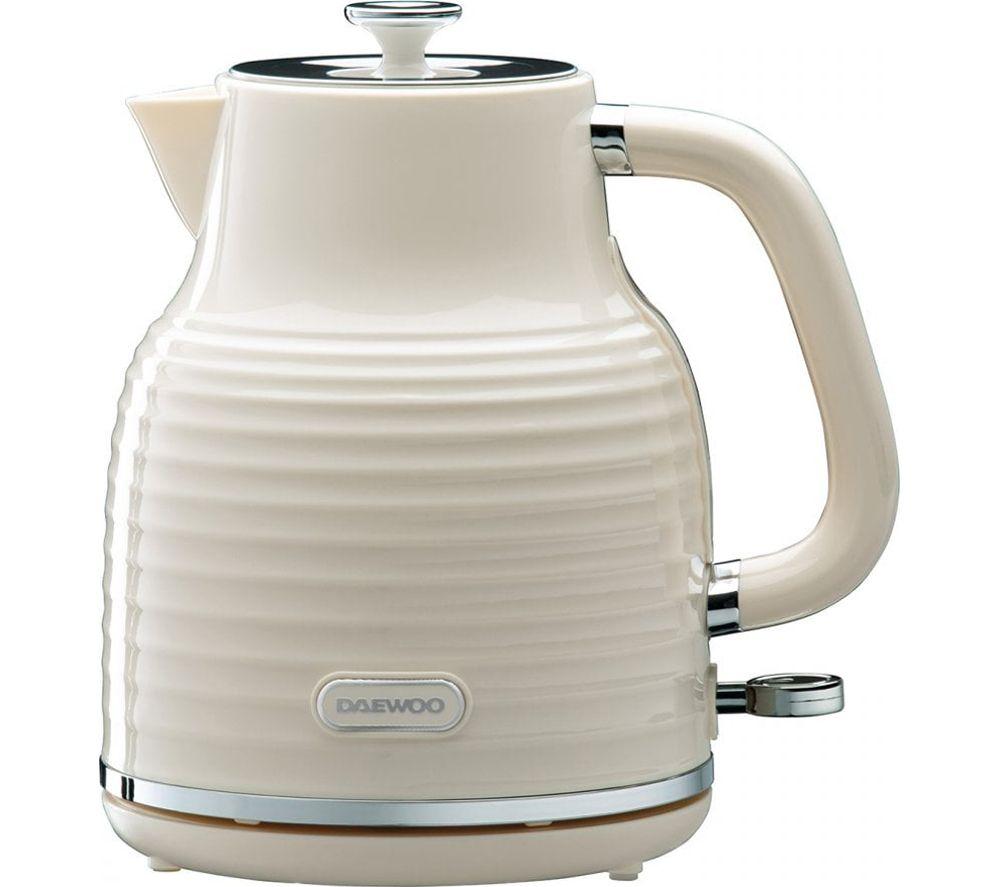 DAEWOO Sienna SDA2564GE Jug Kettle and 4-Slice Toaster Bundle - Cream image number 2 of 8