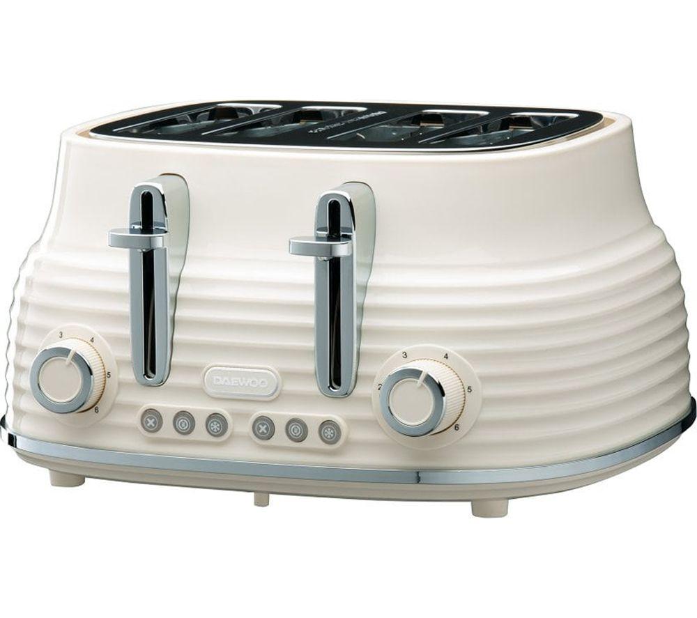 DAEWOO Sienna SDA2564GE Jug Kettle and 4-Slice Toaster Bundle - Cream image number 4 of 8