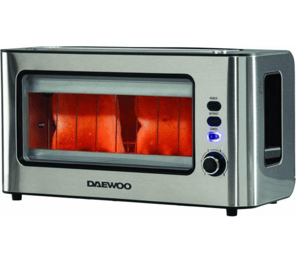 DAEWOO SDA2646GE Jug Kettle and 2-Slice Toaster Bundle - Transparent Silver image number 3 of 5