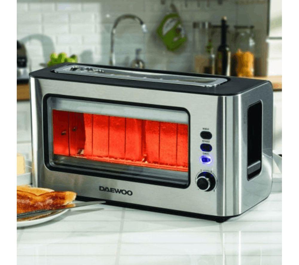 DAEWOO SDA2646GE Jug Kettle and 2-Slice Toaster Bundle - Transparent Silver image number 5 of 5
