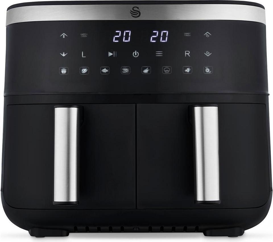 SWAN Vortx SD10518BLK Dual Air Fryer - Black