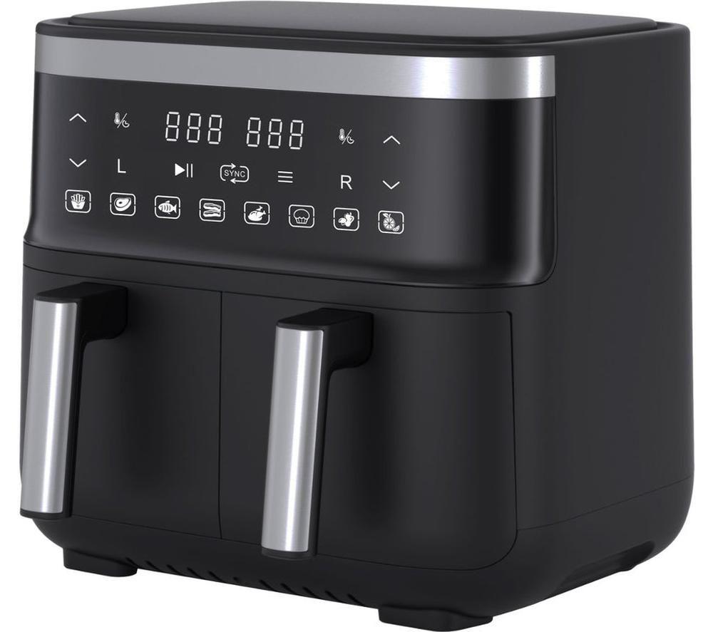 SWAN Vortx SD10518BLK Dual Air Fryer - Black image number 7 of 8